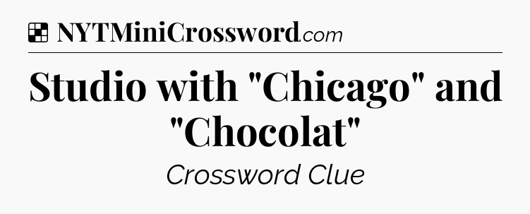 Solution: Studio with 