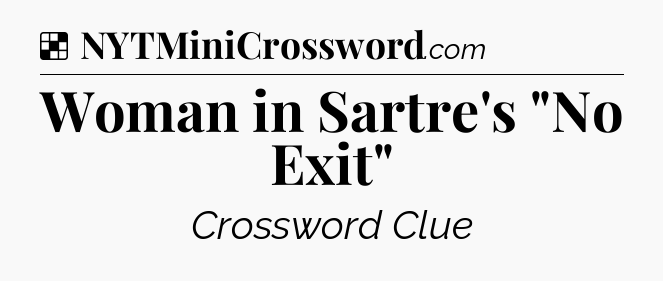 Solution: Woman in Sartre's 