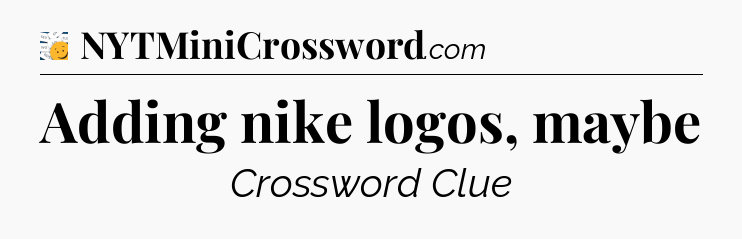 Adding nike logos, maybe - 7 Little Words