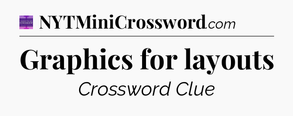 Graphics for layouts - Thomas Joseph Crossword