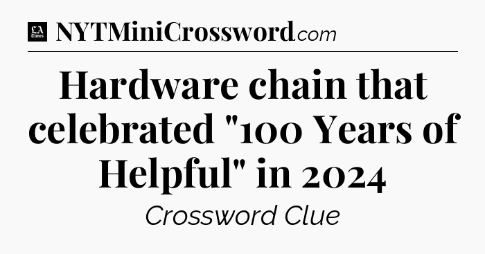 Hardware chain that celebrated 