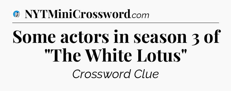 Some actors in season 3 of 