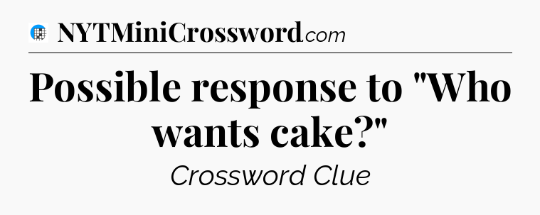 Possible response to 