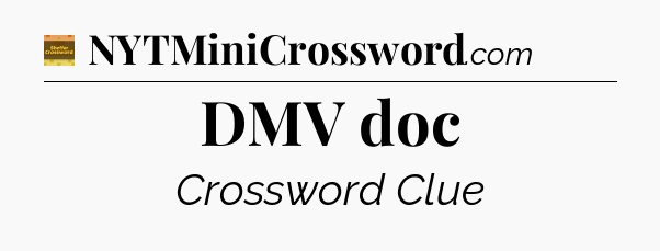 DMV doc - Eugene Sheffer Crossword