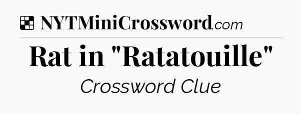 Solution: Rat in 