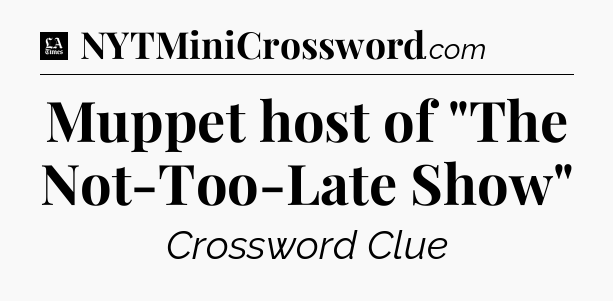 Muppet host of 