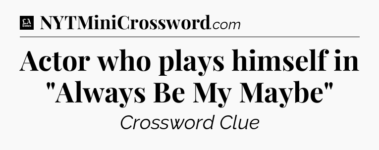 Actor who plays himself in 