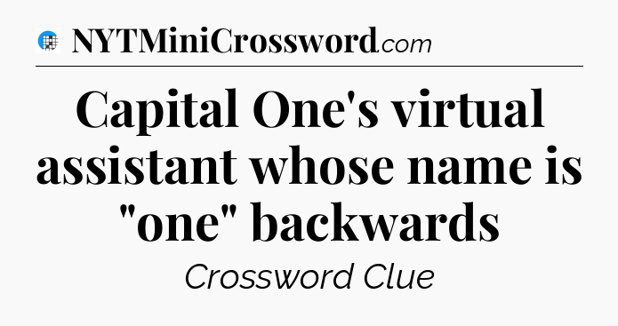 Capital One's virtual assistant whose name is 