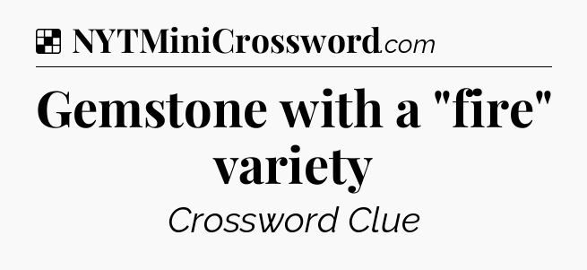 Solution: Gemstone with a 