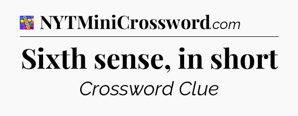 Sixth sense, in short Codycross