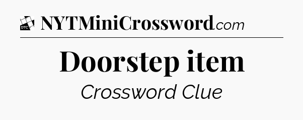 Doorstep item - Daily Themed Classic Crossword