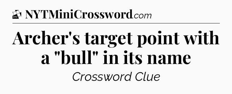 Archer's target point with a 