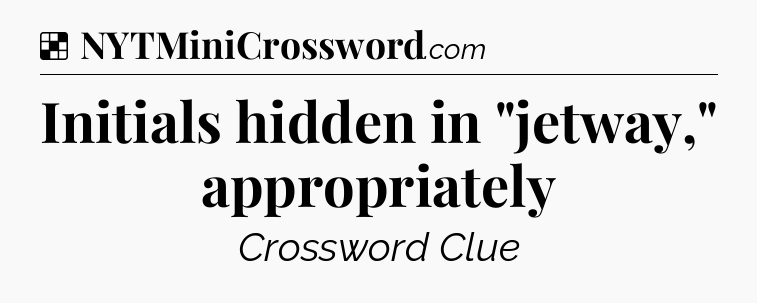 Solution: Initials hidden in 