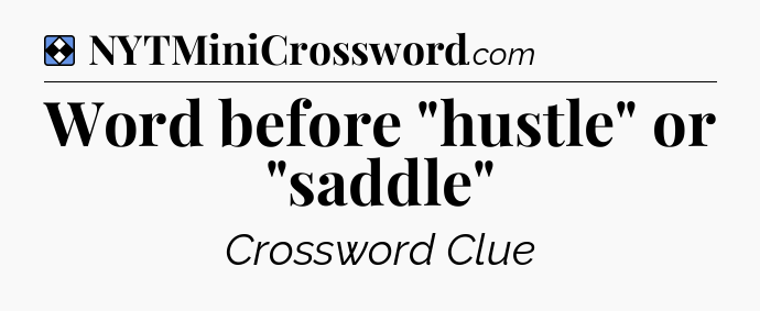 Solution: Word before 
