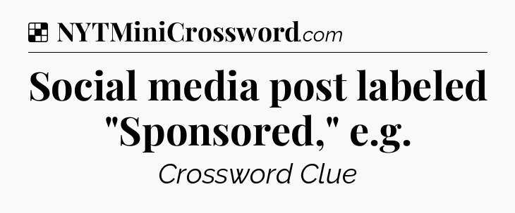 Solution: Social media post labeled 