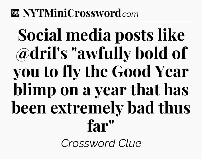 Social media posts like @dril's 