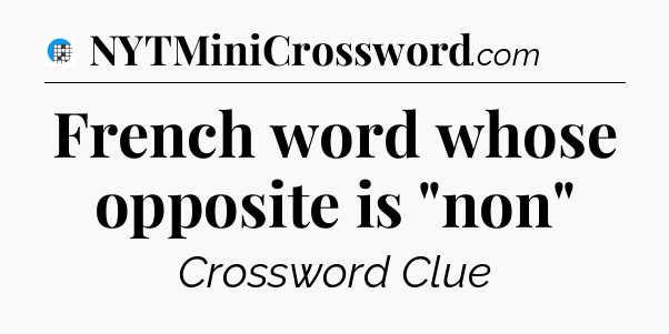 French word whose opposite is 