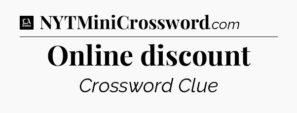 Online discount - LA Times Crossword
