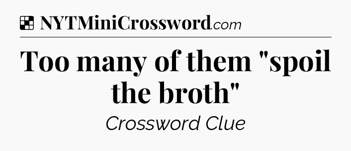 Solution: Too many of them 