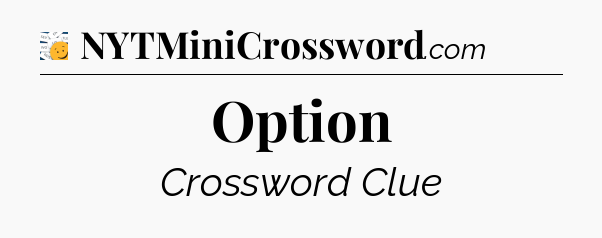 Option - 7 Little Words