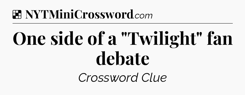 Solution: One side of a 