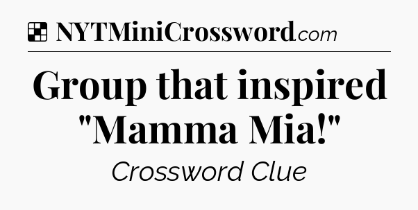 Solution: Group that inspired 