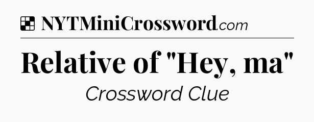 Solution: Relative of 