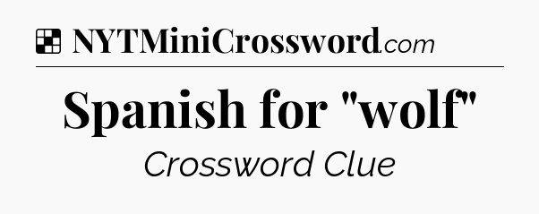 Solution: Spanish for 