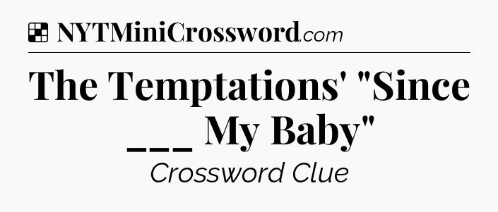 Solution: The Temptations' 
