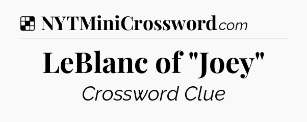 Solution: LeBlanc of 