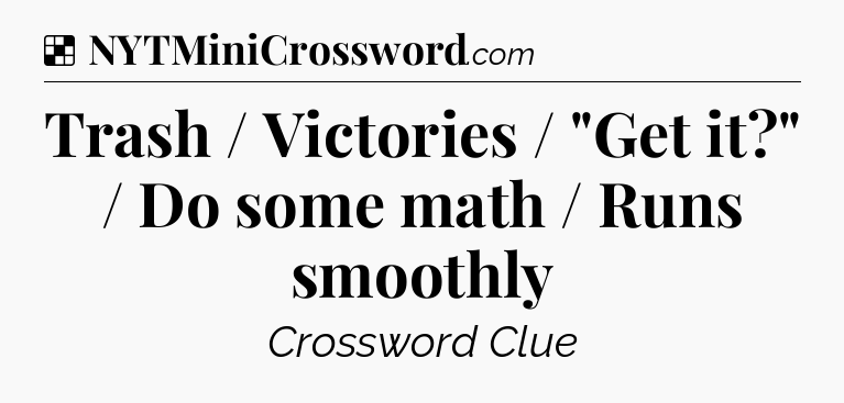 Solution: Trash / Victories / 