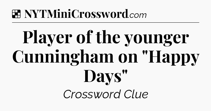 Solution: Player of the younger Cunningham on 