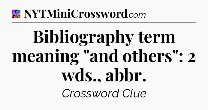 Bibliography term meaning 