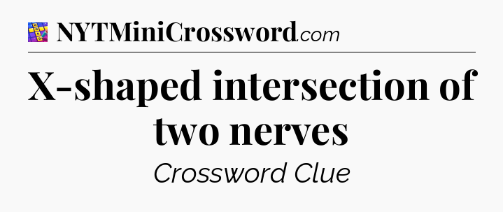 X-shaped intersection of two nerves Codycross
