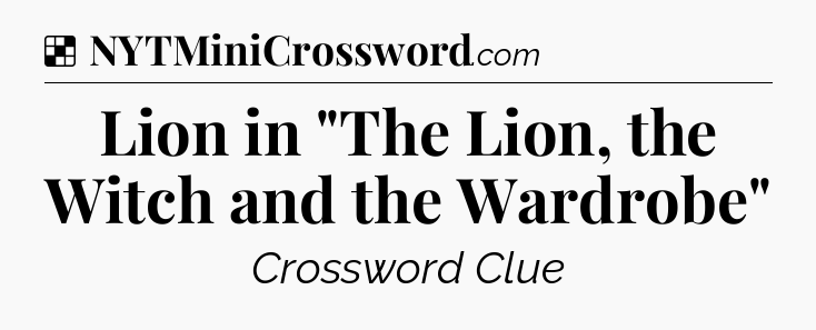 Solution: Lion in 
