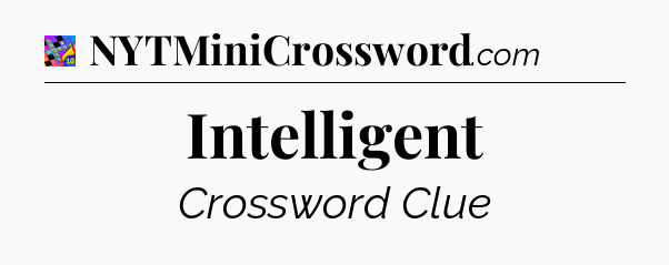 Intelligent Crossword Clue