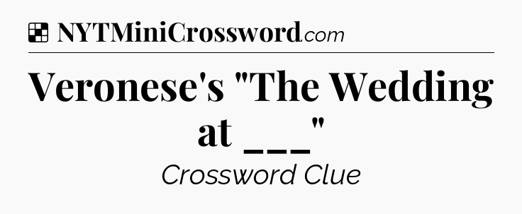 Solution: Veronese's 