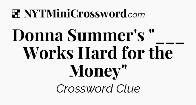 Solution: Donna Summer's 