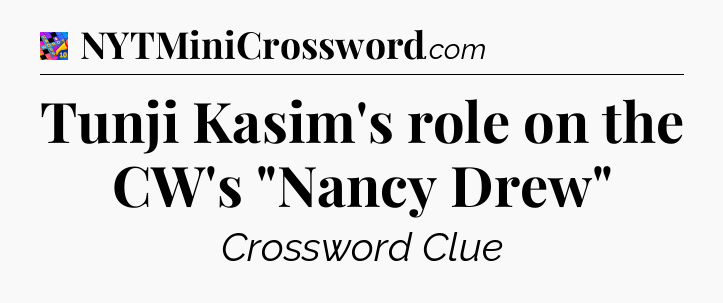 Tunji Kasim's role on the CW's 