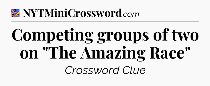 Competing groups of two on 