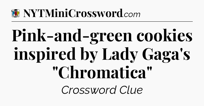 Pink-and-green cookies inspired by Lady Gaga's 