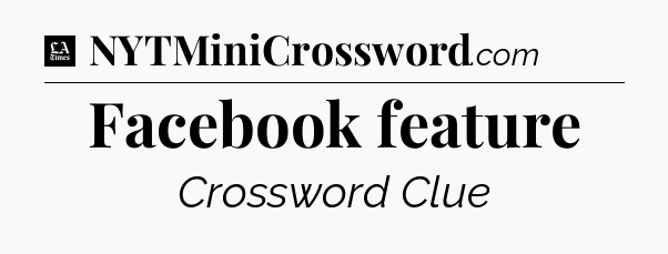 Facebook feature - LA Times Crossword