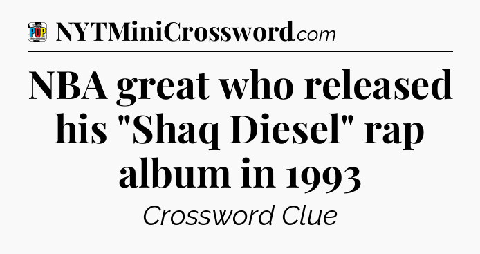 NBA great who released his 