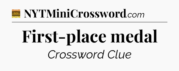 First-place medal - Eugene Sheffer Crossword