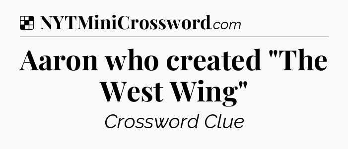 Solution: Aaron who created 