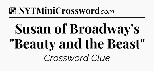Solution: Susan of Broadway's 