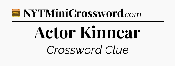 Actor Kinnear crossword clue Eugene Sheffer