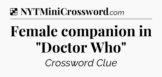 Solution: Female companion in 