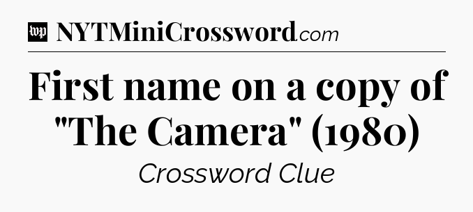 First name on a copy of 