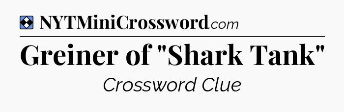 Solution: Greiner of 